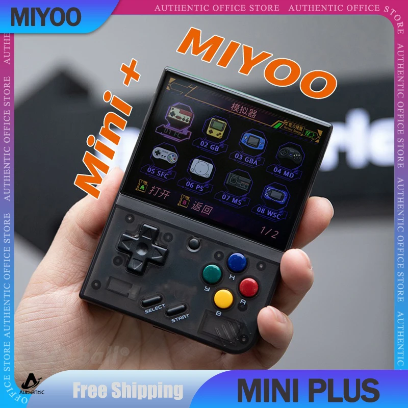 

MIYOO Mini Plus 3.5 Inch Retro Portable Handheld Game Console IPS HD Screen Linux System Classic Gaming Emulator Children's Gift