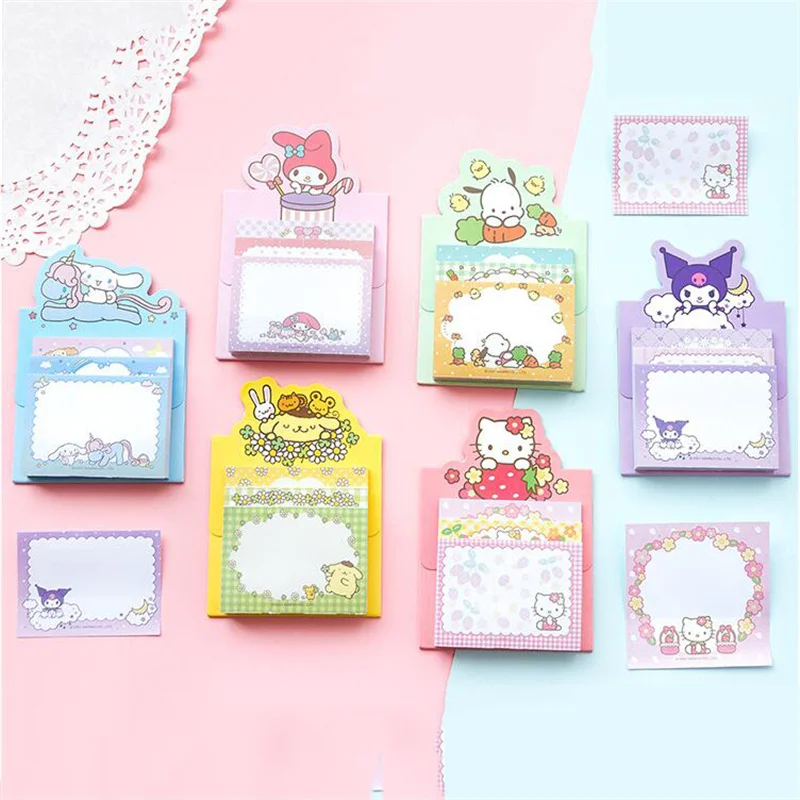 

24pcs/ лот Sanrio мелодия куроми корицы Memo Pad Sticky Notes Stationery Label Notepad Planner Sticker Post School Supplies