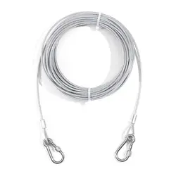 Premium Dog Tie - Out Cable with Secure Clip - Lightweight and Durable for Dogs Up to 250 lbs - Available in 2m, 3m, and 6m Lengths (6 meters)
