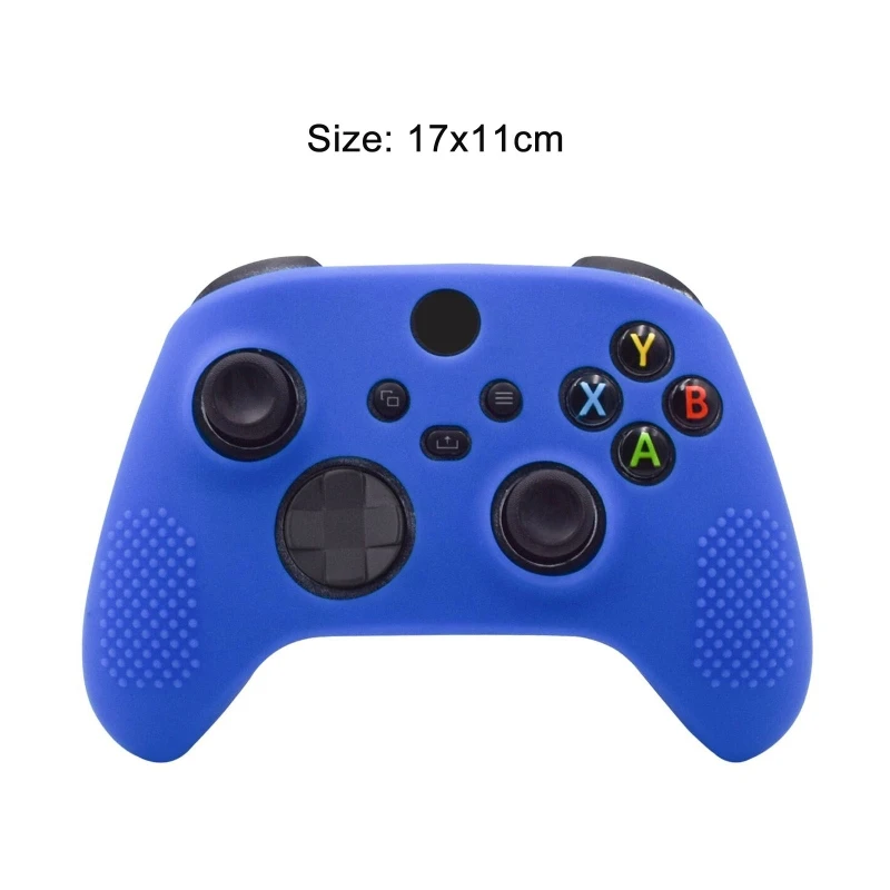 Xbox 시리즈 X S 컨트롤러 스킨 콘솔 게임패드용 케이스용 미끄럼 방지 실리콘