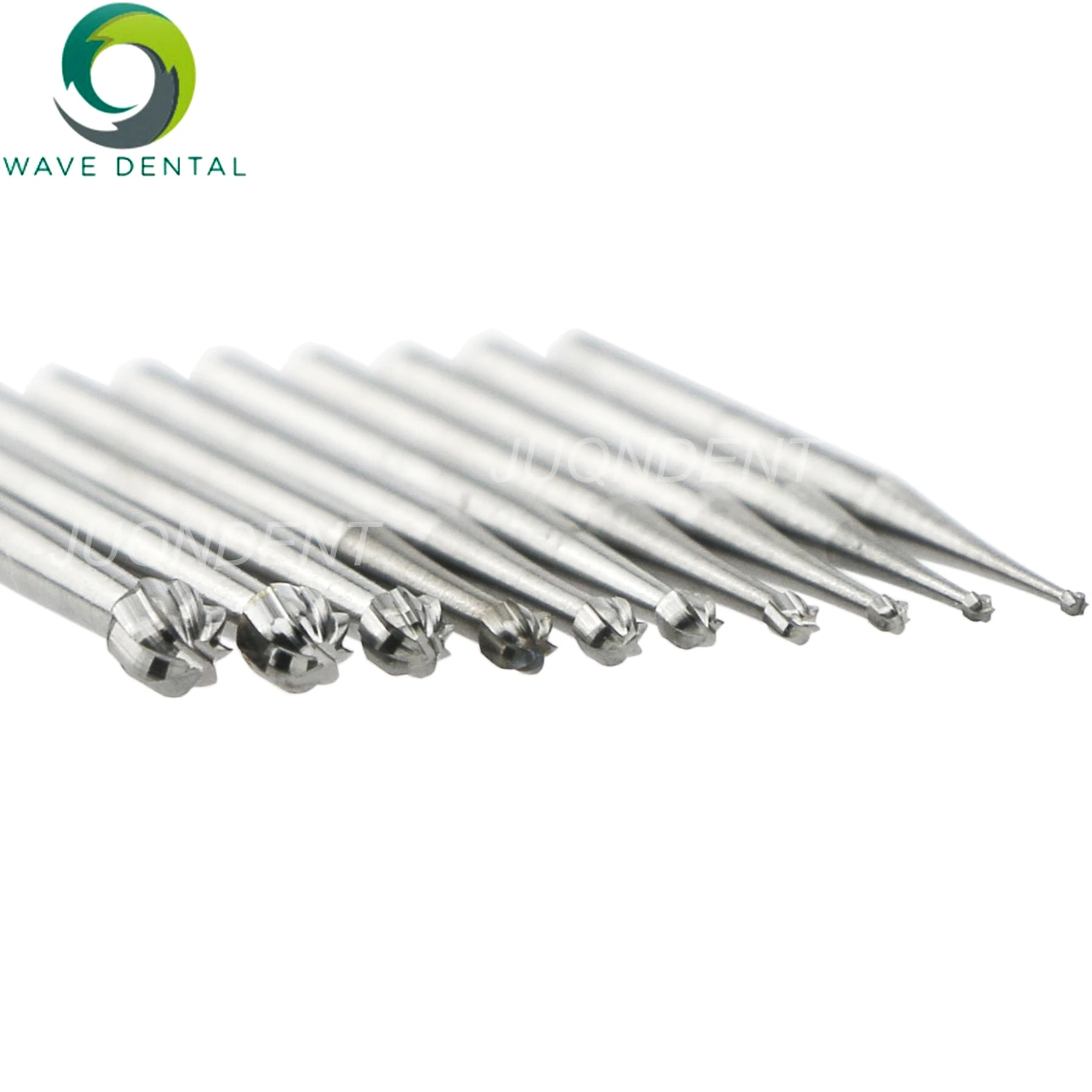 PRIMA WAVE Dental Burs Tungsten Carbide Burs Dentistry Drill Bits Round Head FG For High Speed Dental Bur Dia.1.6mm 5Pcs/Pack