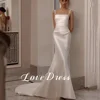 Customized Love Elegant Spaghetti Straps Sequin Bead Mermaid Stain Wedding Dress Gorgeous Backless Floor Length Bride GownS Robe 4