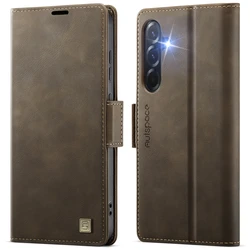 Leather Stand Flip Wallet Case with Card Slot - Sam A15 4G 5G (Coffee)
