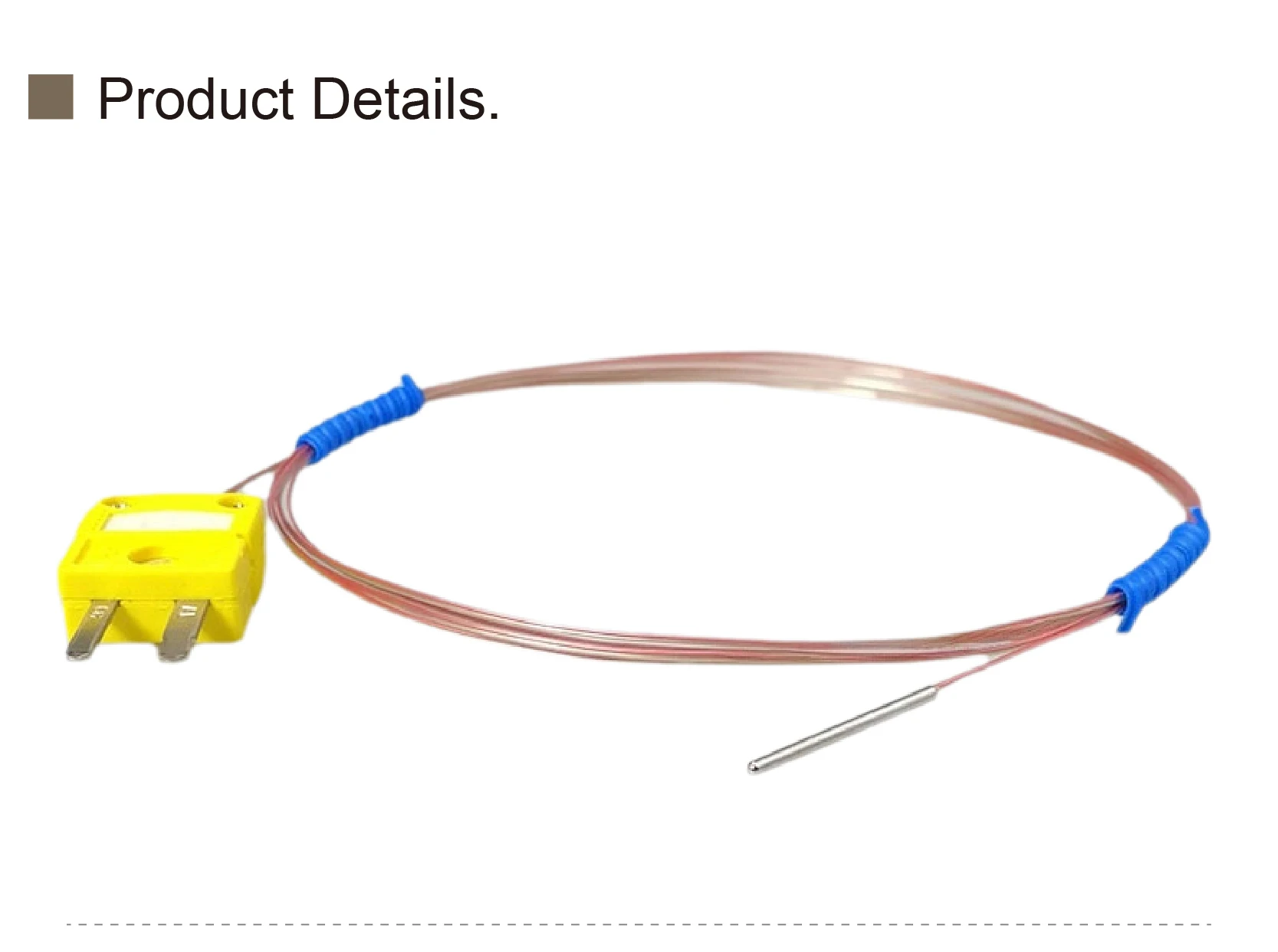 Waterproof Oil Resistant K/J/T Type Micro Thermocouple Sensor φ1.5 φ2.0mm High T