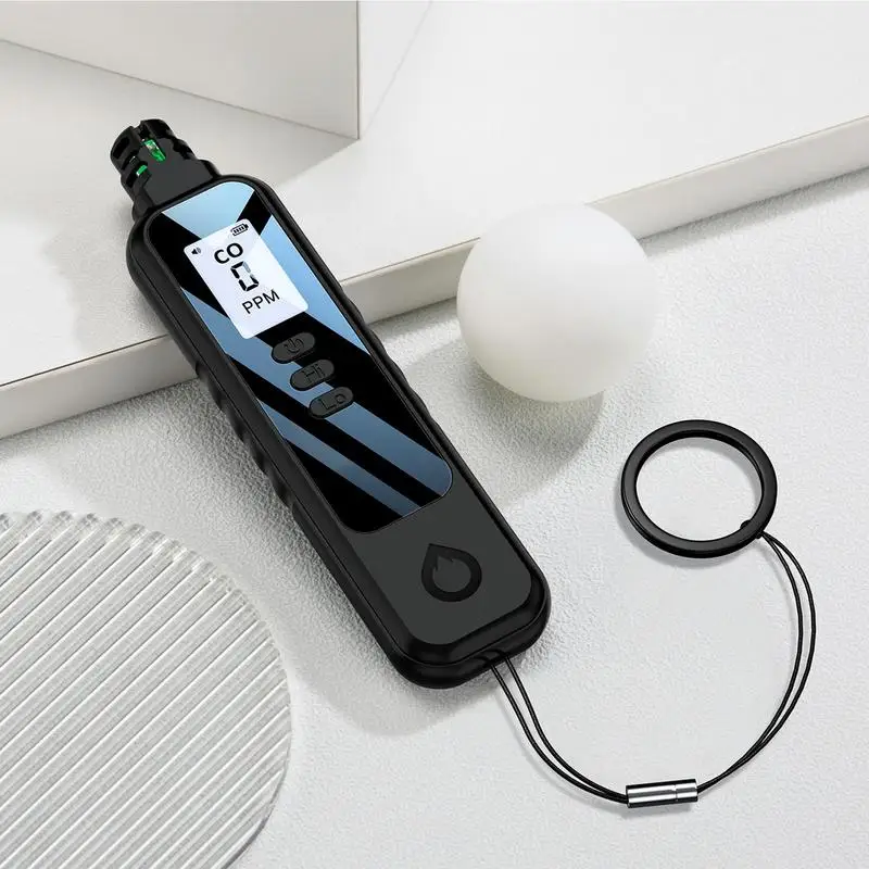 Co Detector Battery Operated Co Detector and Air Quality Monitor Alarm Monitor Multifunctional Sensor with Digital Display