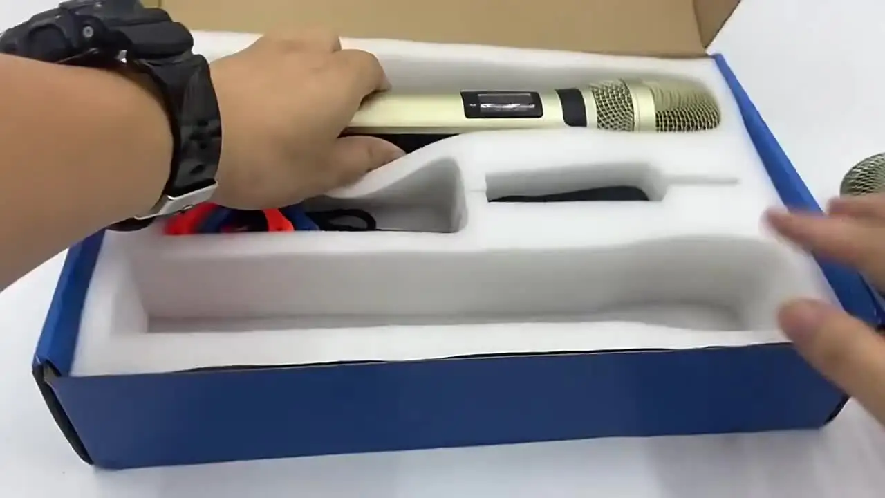UHF Профессиональный беспроводной микрофон металлический для DJ-картриджа вокала