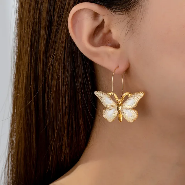 Butterfly Colored Elegant Earrings Cute and Exquisite Accessories for Women