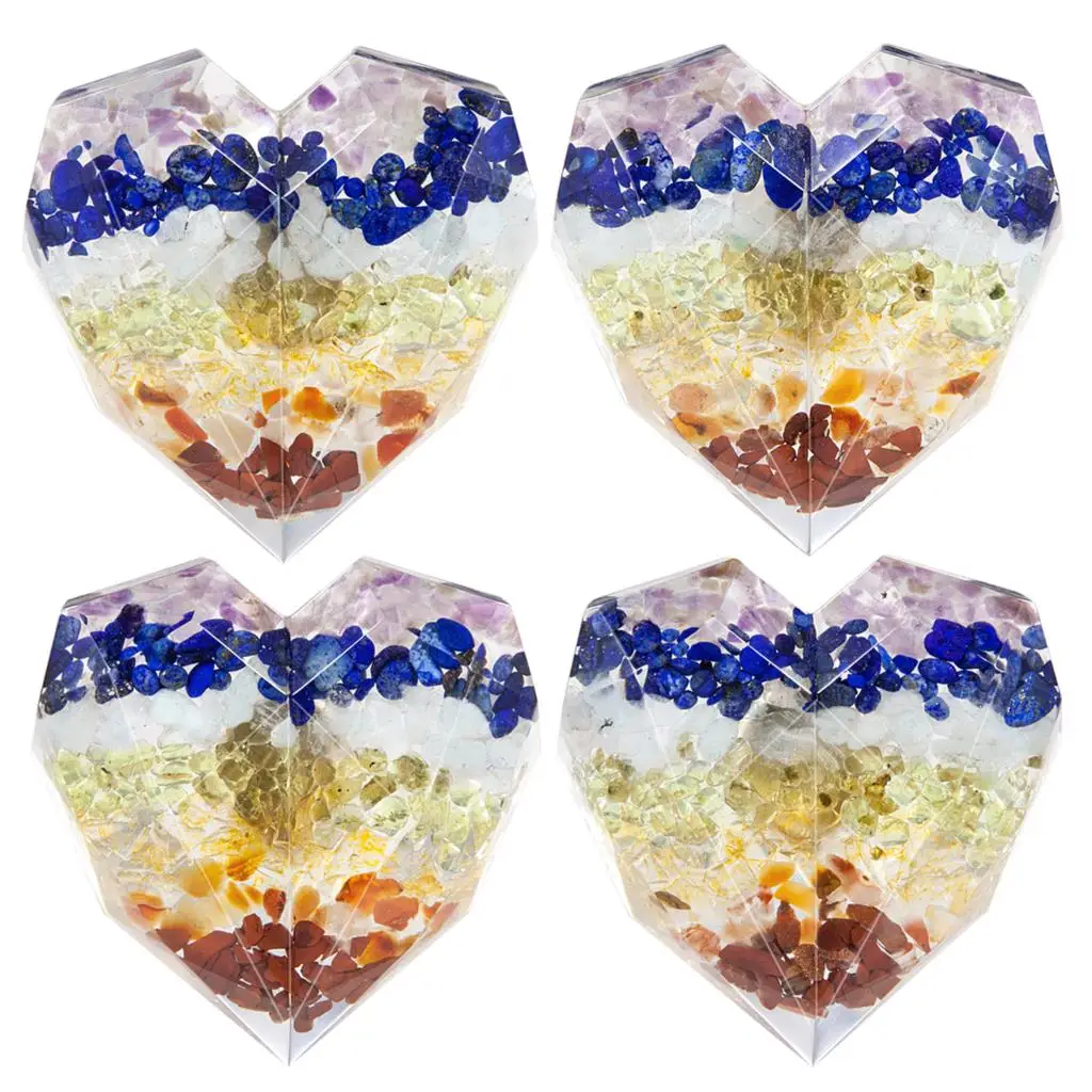 Heart Shape Faceted Resin Tumbled Quartz Drawer Pull Knobs With Screws, Handles For Dresser Cupboard Kitchen Wardrobe Hardware