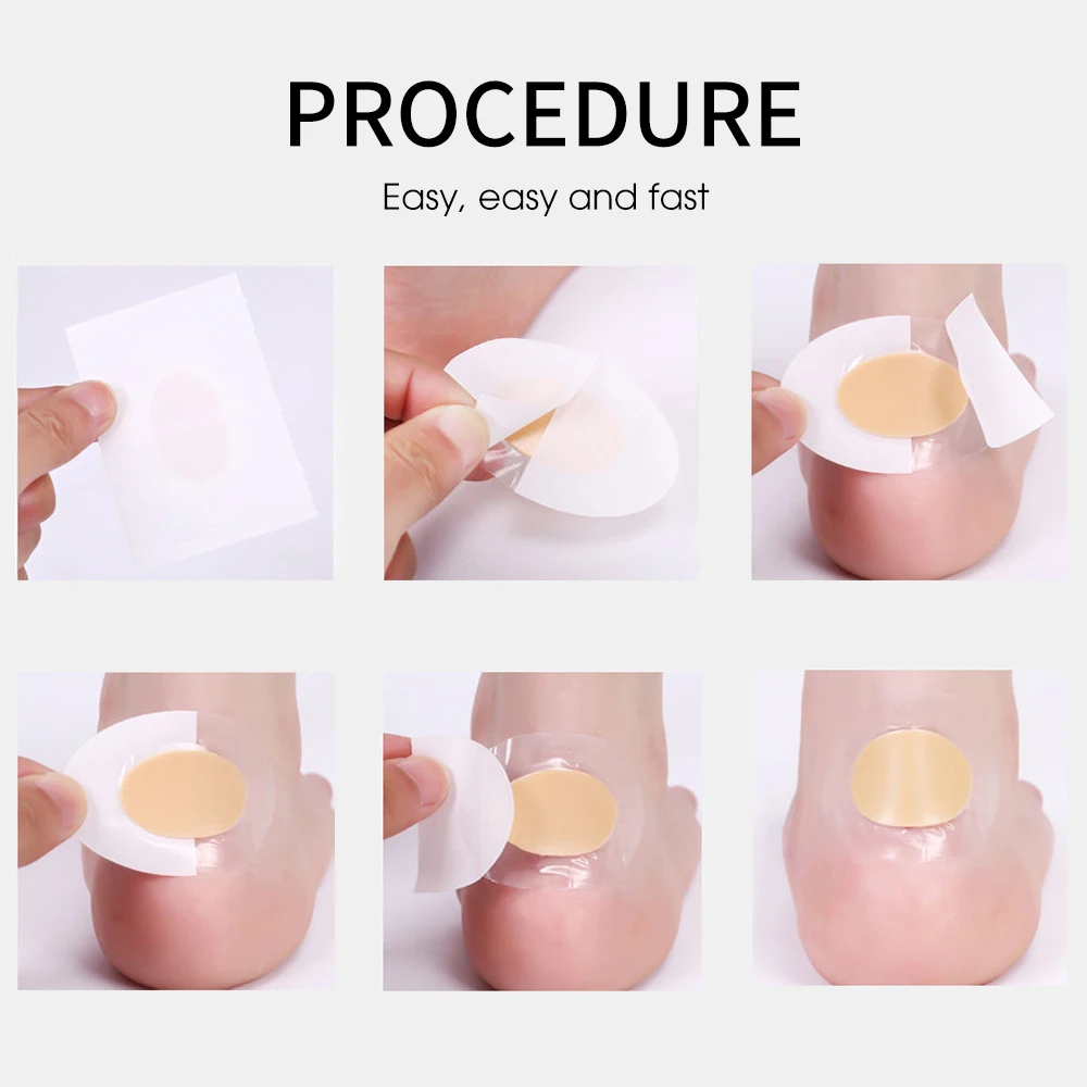 Silicone Gel Shoes Stickers Pain Relief Patch Liner High Heel Sticker Feet Care Adhesive Hydrocolloid Pads Cushions 10-100pcs