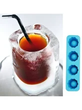  Ice Cube Tray Mold Makes Shot Glasses Ice Mould Ice Tray Summer Drinking Tool Glass Mold 
