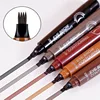 4 Splitted Head Eyebrow Pencil Long Last Smudge Proof Waterproof Sweat Proof High Pigmented Easy Applying Liquid Eyebrow Pencil 2
