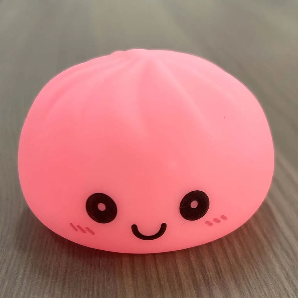 Dumpling Bun Stress Relief Squishy Ornament - Fun Desk Fidget Toy & Unique Gift