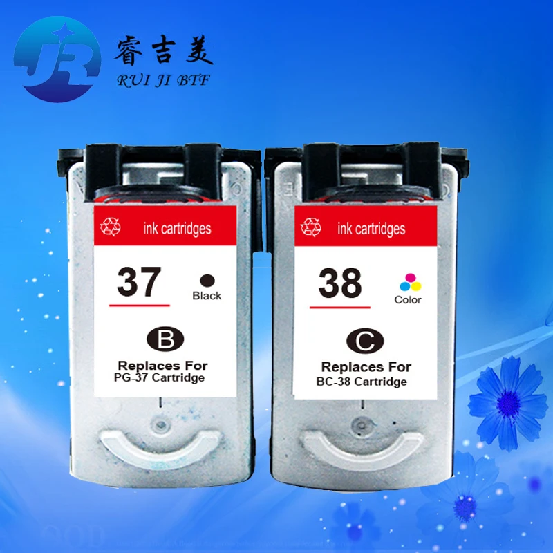 High Quality Pg-37 Cl-38 Ink Cartridge For Canon Ip1880 Ip1900 Ip2500 ...
