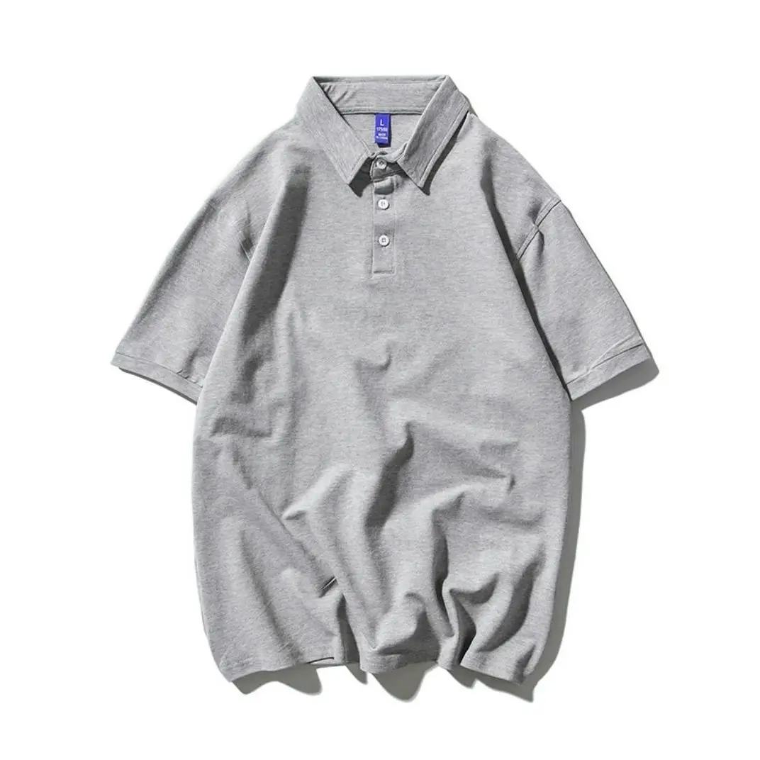thumbnail image 1 of Camiseta de manga corta de verano, polo para hombre, camiseta con solapa, ropa holgada, versión coreana de la tendencia, marca Tide de moda que combina con todo, talla L, 1 of 5