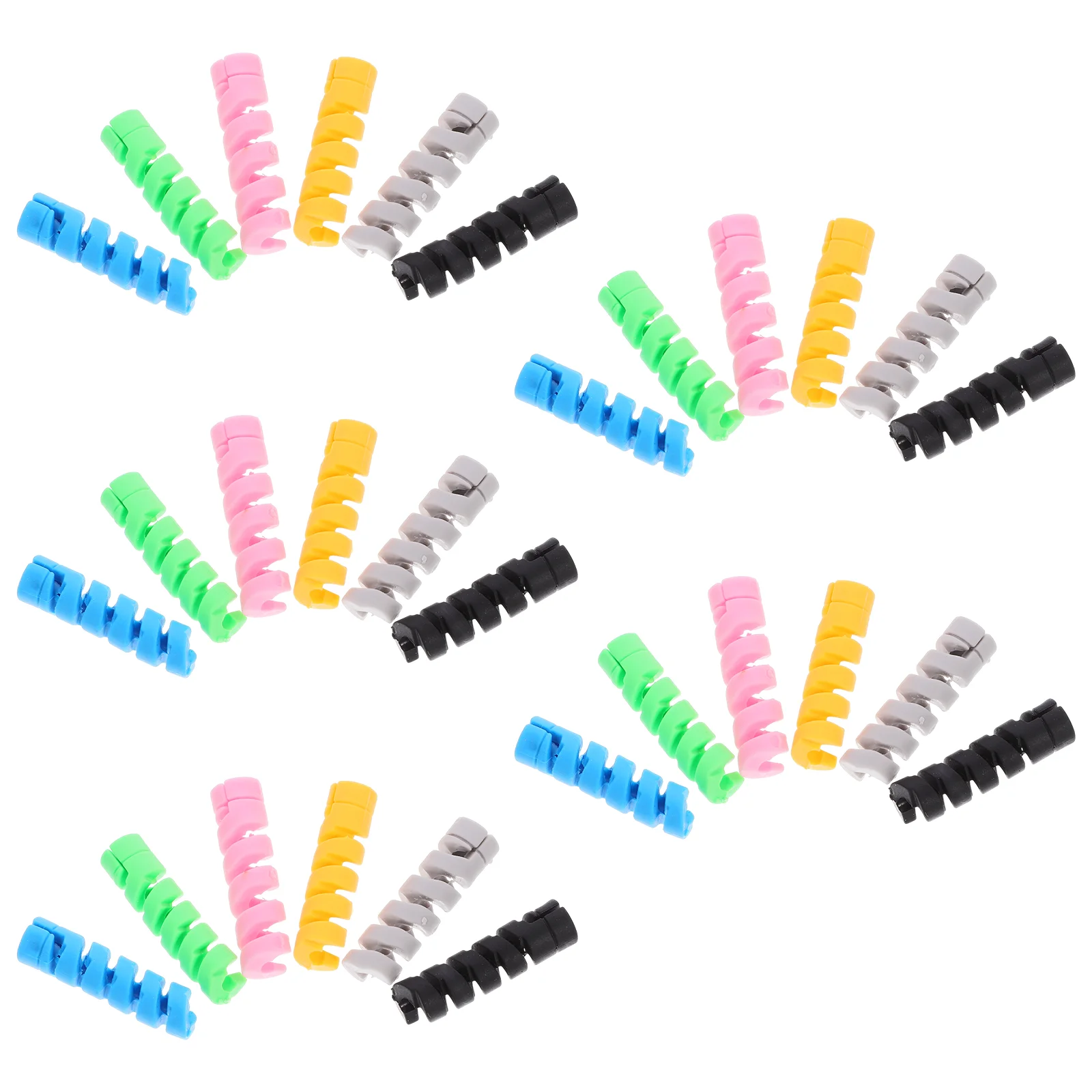 

30 Pcs Data Cable Protective Sleeve Cord Protector Charging Protectors USB for Phone Silicone Silica Gel