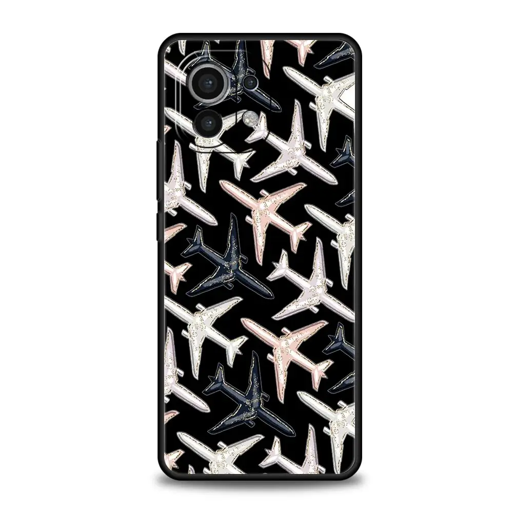 Airplane World Map Travel Protective Case