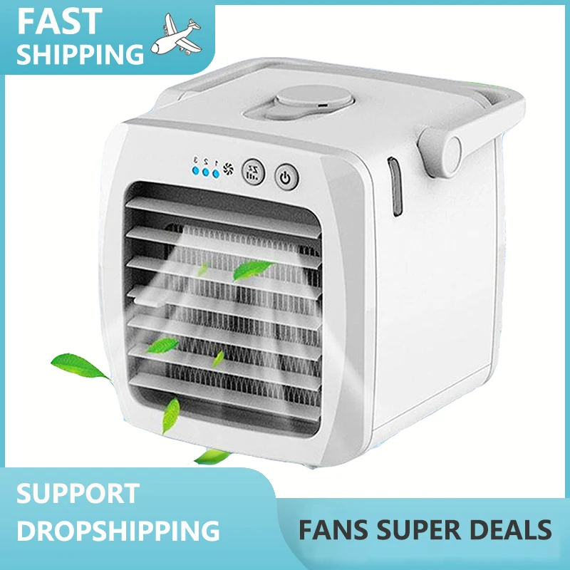 Mini Air Conditioner Micro Portable Dormitory Small Fan USB Desktop Laptop Car Cooling Refrigeration Electric Fan