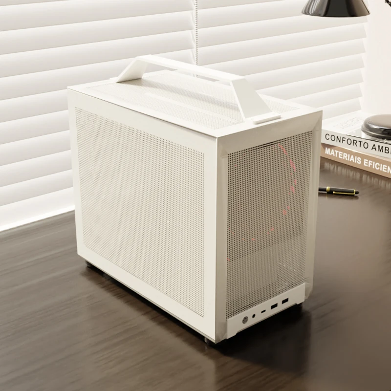 MATX PC 케이스 게이머 캐비닛 케이스, PC DIY 게이밍 컴퓨터 케이스, PC 캐비닛 휴대용 케이스, 방진 메쉬 데스크탑 섀시, 18.3L