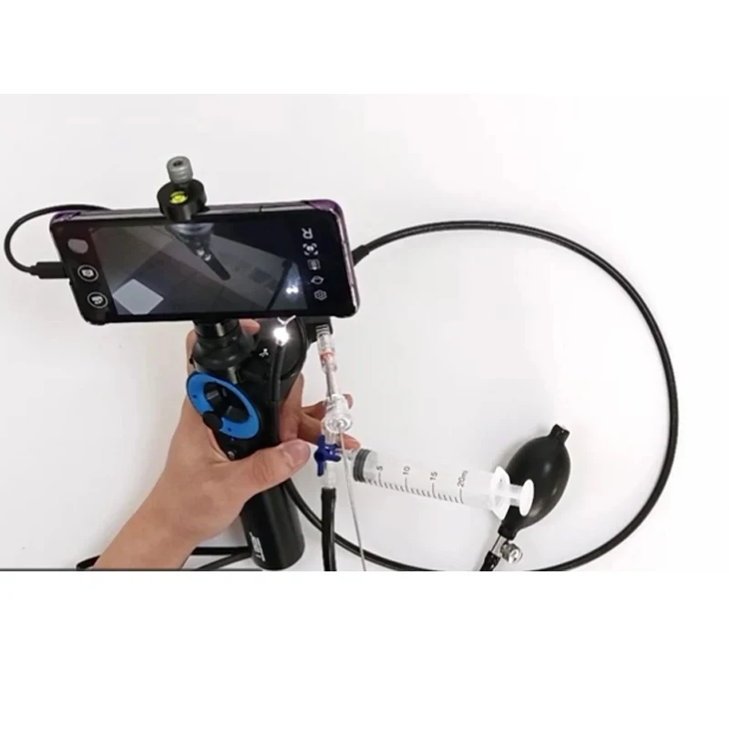 laryngoscope/ gastrointestinal/bronchus endoscopy with 360&deg; rotation, support for iOS Android Inclusive biopsy forceps