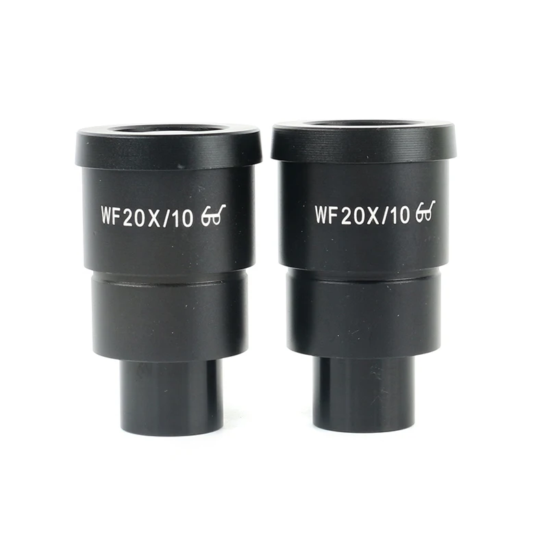 2pcs/pair Glass Eyepiece WF20X 25X Lens 30mm Dia Mount Microscopio