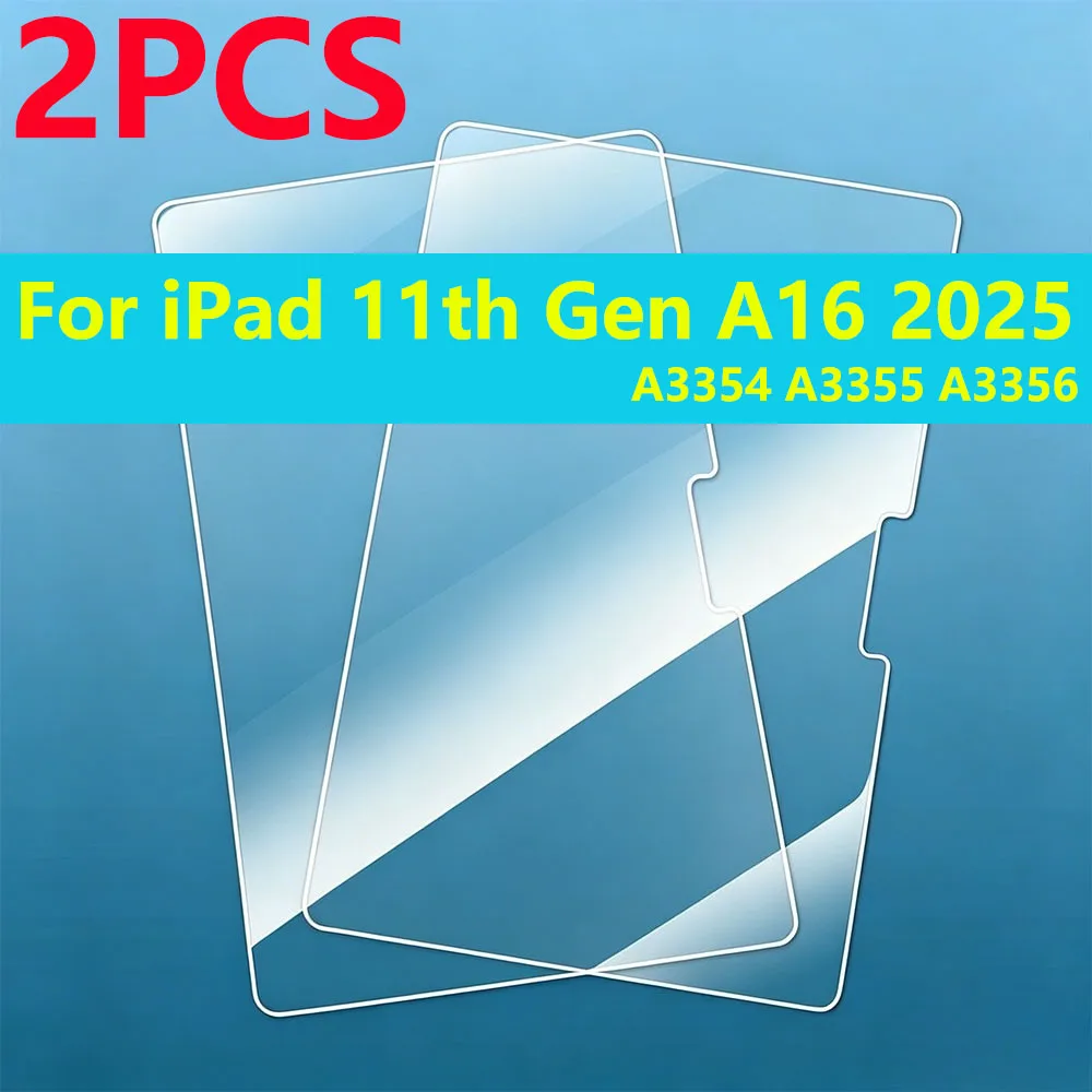 Premium HD Scratch-Proof Tempered Glass Screen Protectors for 11-Inch Tablets, 2-Pack
