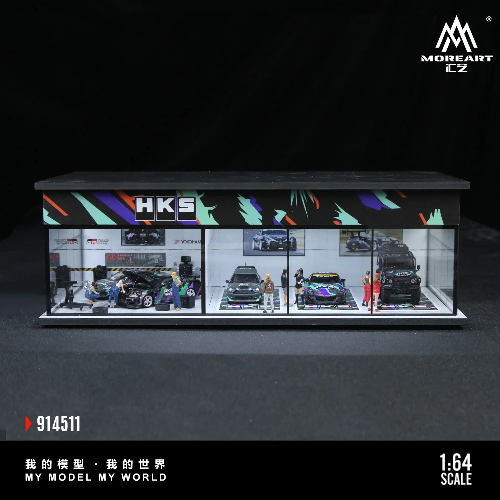 TimeMicro+MoreArt 1:64 HKS 회화 전시관 조립 장면 * 재고 있음