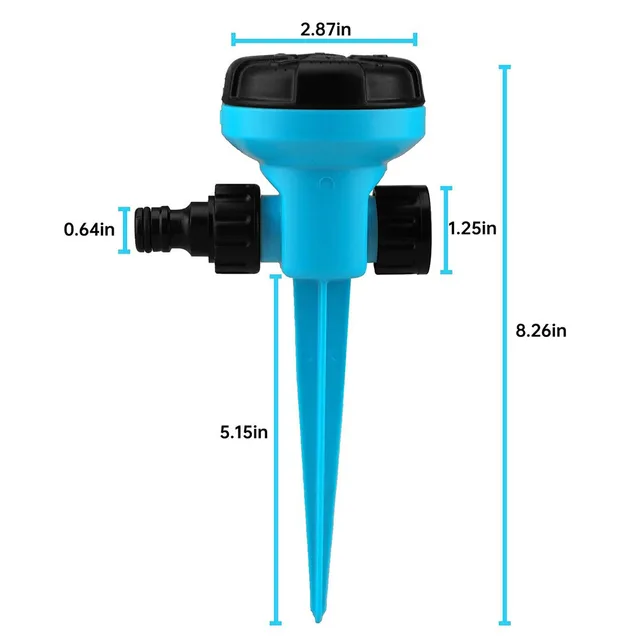 360 ° Forgó Sprinklerek Autó Fűnyoltak Kerti Sprinkler Öntözőrendszer Vízpermet Füves Gyep Udvari Mezőgazdaság Öntözés - Image 6