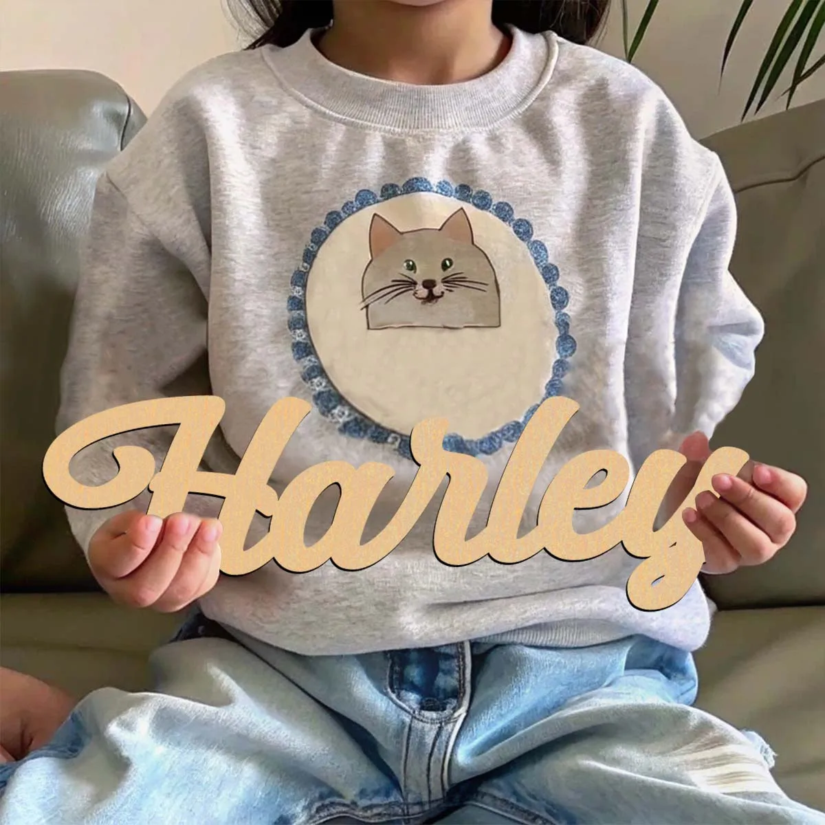 Plaque Harley personnalisée en bois décoratif découpé laser