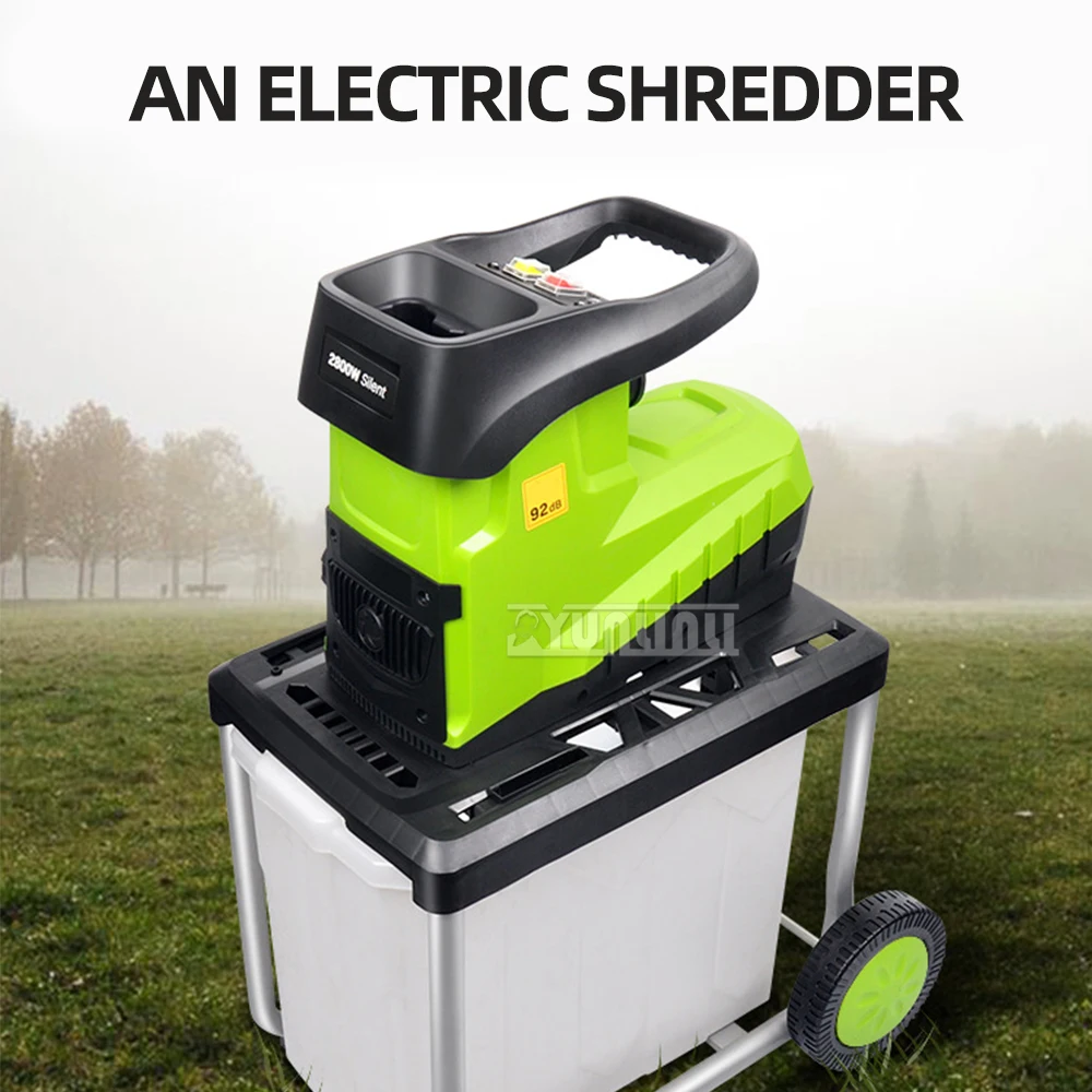 220V 2800W high power Desktop electric breaking machine electric tree branch crusher electric pulverizer garden tool 2