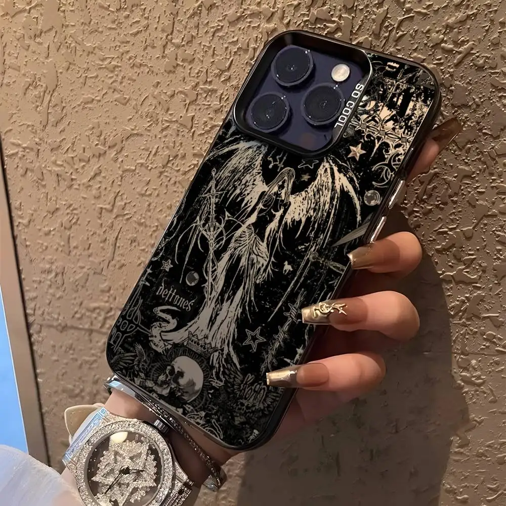 Cybersigilism Gothic Coquette Acrylic Silicone Hard Cover Frosted Case for iPhone 17 Air 16 E 15 14 Plus 13 12 Mini 11 Pro Max 2