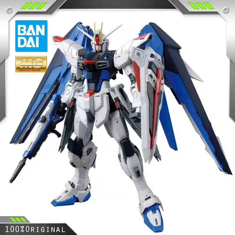 Bandai Mg 1/100 Zgmf-X10A Freedom Gundam Ver.2.0 Assemblaggio Kit Modello In Plastica Action Toy Figures Mobile Suit Gundam Gifts