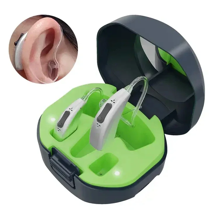 2024 Best Mini Rechargeable Hearing Aid Digital BTE Hearing Aids Sound Amplifier Portable Deaf Elderly digital Hearing Aid 6