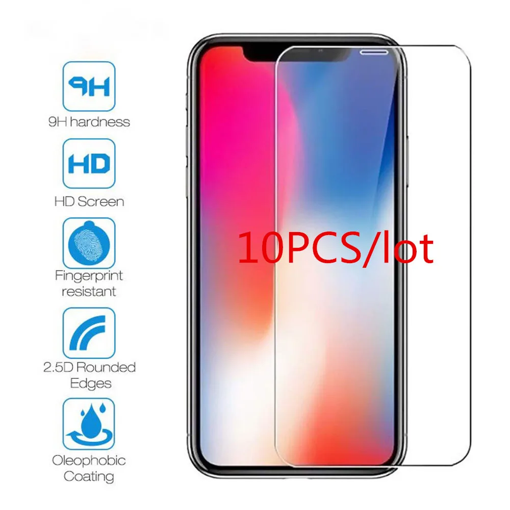 1-10Pcs Full Cover Tempered Glass For iPhone 15 14 13 12 11 Pro Max XR XS  Max Screen Protector Film For iPhone 7 8Plus SE2020 - AliExpress