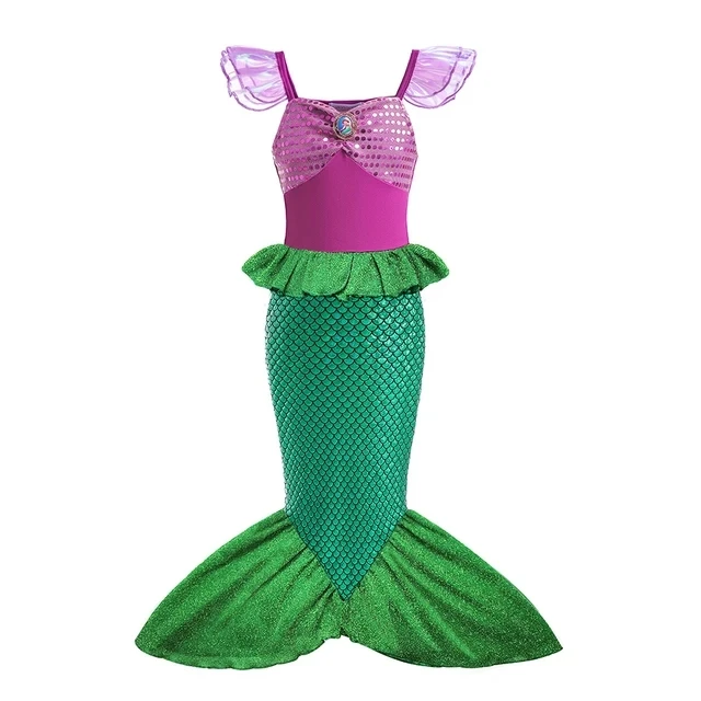 thumbnail image 1 of Disfraz de princesa para niña, vestido de fiesta de carnaval, Rapunzel, Cenicienta, Elsa, Bella, ropa de cumpleaños, 1 of 5