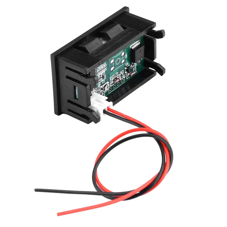 Battery Status Display, Tangxi DC 6-70V Battery Capacity Voltmeter with Connection Cable Electric Detector Reader with LCD Waterproof Screen with Green Backlight