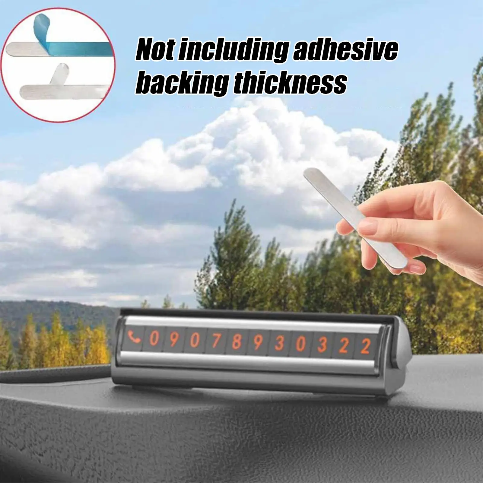 10pcs Adhesive Metal Plate For Magnets Magnetic Adsorption Steel Plate Self-Adhesive Phone Case Strips