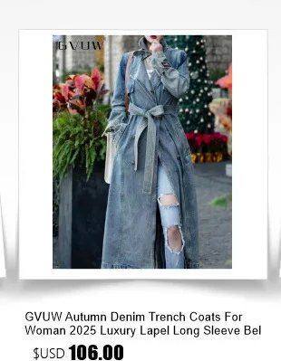 Description Picture 3 of itemGVUW Pleated Trench Coat Women Fashion Laple Color Block Full Batwing Sleeve Loose Open Stitch New 2025 Outwear Clothing 17G4913