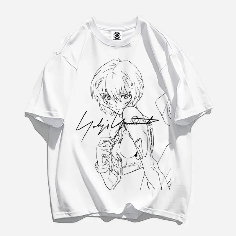 Vintage Anime Tシャツ Y2K Rei Ayanami Shiji REIAYANAMIEVANGELIONVINTAGEWAS