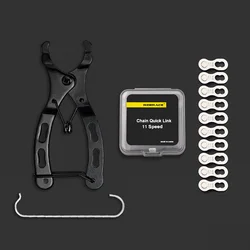 Bicycle Chain Repair Tool with Quick Master Links - Magic Button Connectors (Plier and Chain 11S)