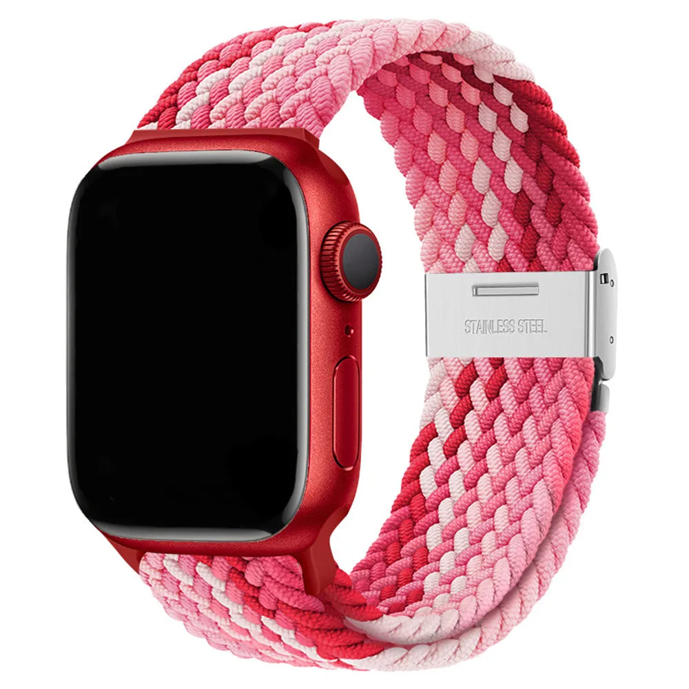 Braided Nylon Strap for Apple Watch - Vibrant and Durable Bracelet