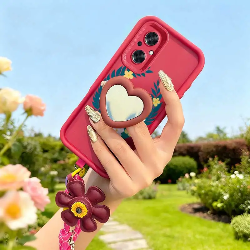 Vibrant Garland Phone Case Set with Lanyard & Craft Embellishments - 3 Piece Collection