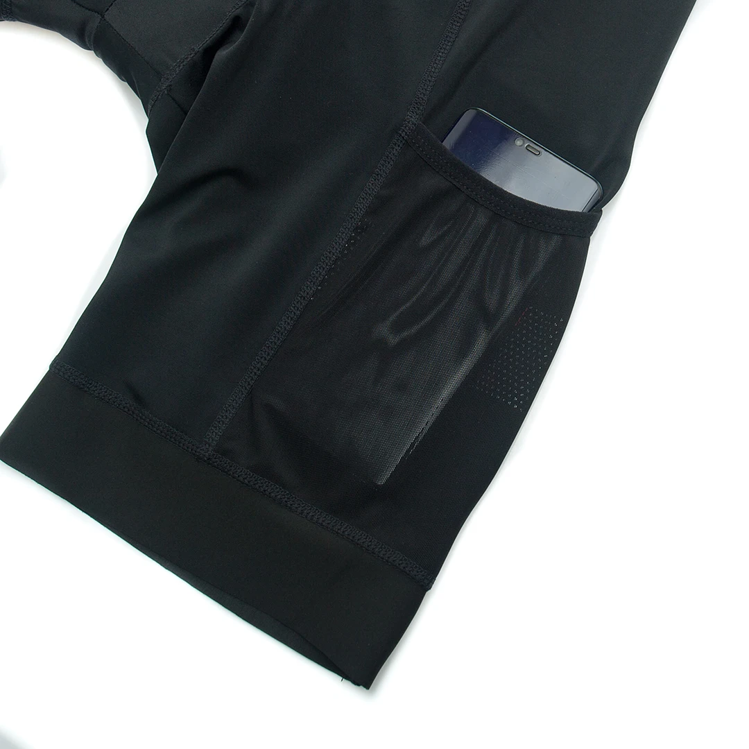 YKYWBIKE Herren-Radsport-Trägerhose mit 4 Taschen, Pro-Team-Fahrradshorts, Sommer-Rennrad-Unterteil, MTB-Fahrradbekleidung – Detail 9