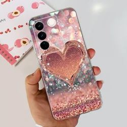 Stylish Painted Clear Silicone Soft TPU Phone Case with Full Bumper Protection for Vivo V27e (688)