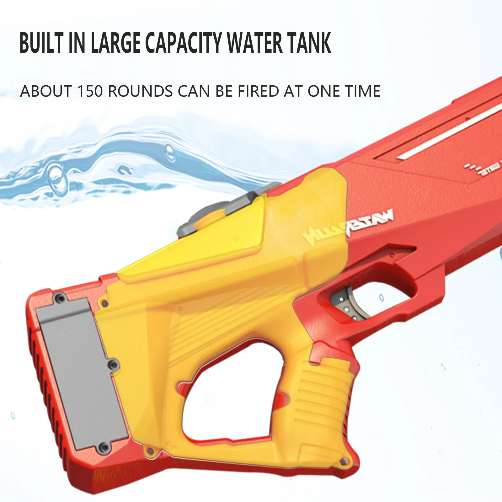 Electric Water Gun Large High Pressure Pistol Children Blaster