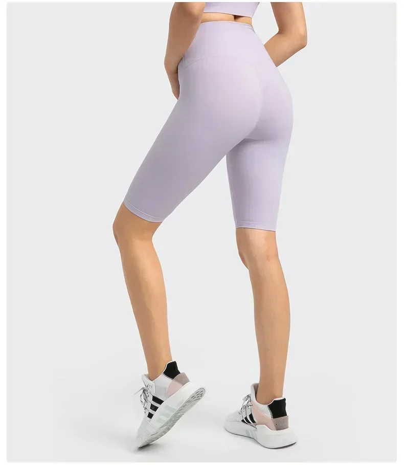 Lemon Align High-waisted Tight Shorts Women's No Awkwardness Line Running Fitness 5 Points Pants High Wais Slimming Yoga Pants