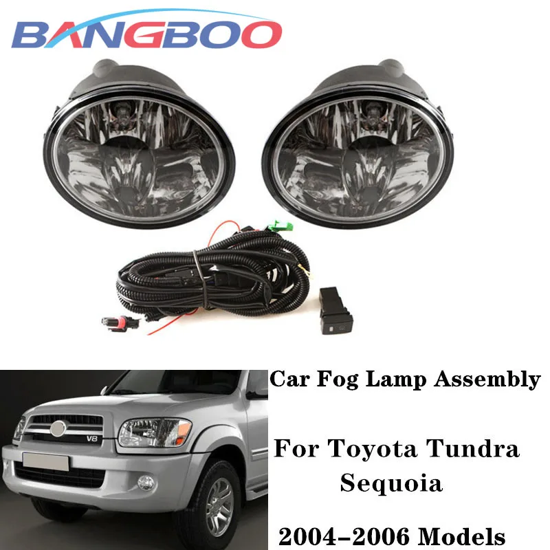 

1Set Car Front Bumper Fog Lights Driving Lamp Kit For TOYOTA Sequoia Tundra Pickup 2004 2005 2006
