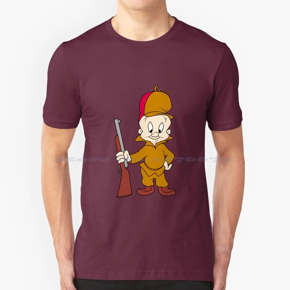 Elmer Fudd Cartoon T Shirt 100% Cotone Tee Elmer Fudd Cartoon Elmer Fudd Vintage Elmer Fudd Animation Elmer Fudd Funny Elmer