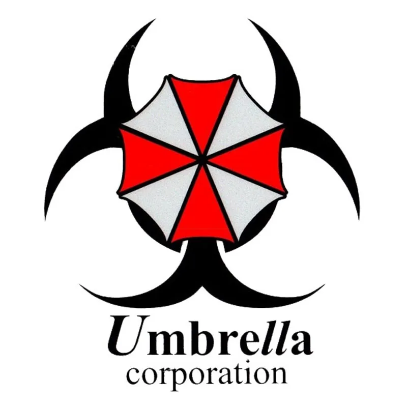 Calcomanía de vinilo clásica colorida de Umbrella Corporation para automóviles, computadoras portátiles, motocicletas, pegatinas de PVC resistentes a los arañazos y al agua al por mayor