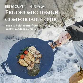 Wood Handle Grill Pan Tool 1