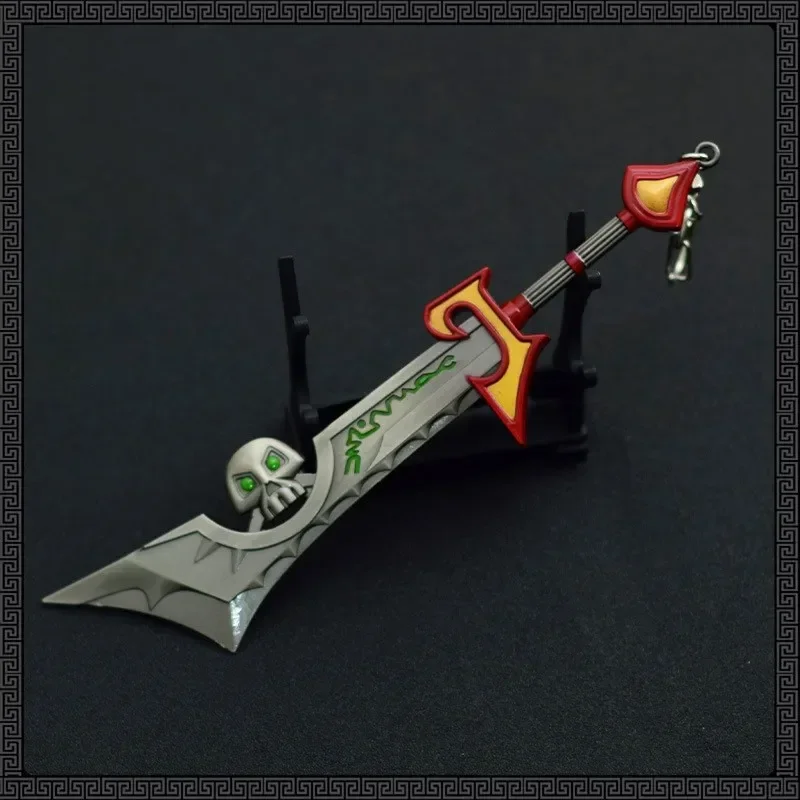 World of Warcraft Weapon Ashbringer Morgraine 18cm Diamond Inlay Metal Anime Game Katana Samurai Sword Crafts Gift Toys Weapon 4
